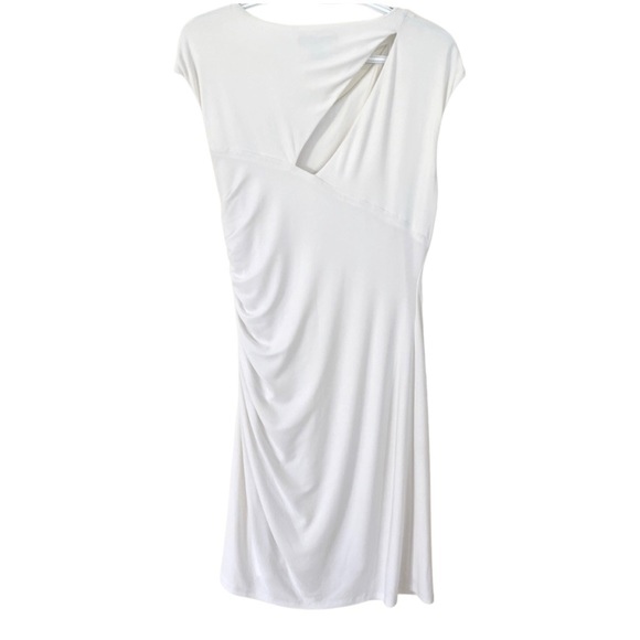 Lauren by Ralph Lauren Ivory Sheath Dress sz 10. Cutout  on back and front. - Picture 4 of 7